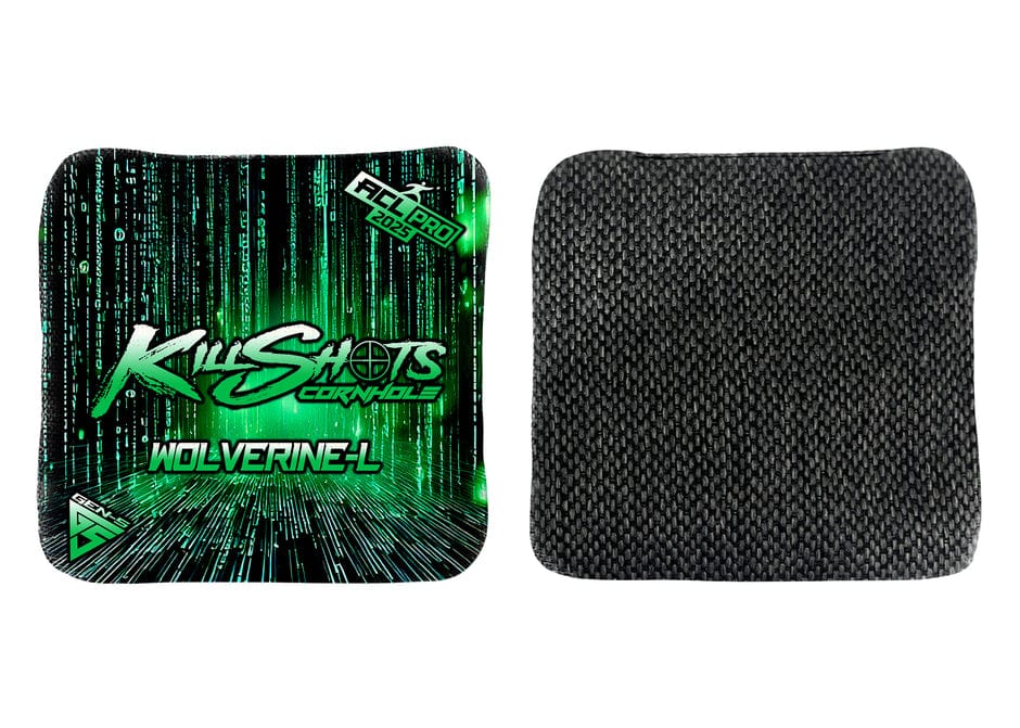 Bags Matrix / Yes (+$15) Killshots Cornhole | Wolverine-L Series | Limited Designs | 2025 ACL Pro Cornhole Bags