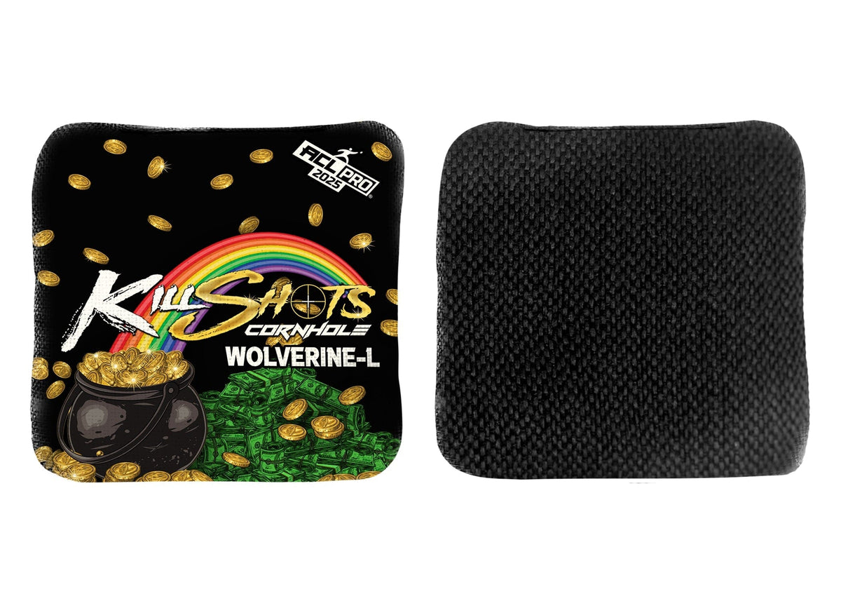 Bags OVER THE RAINBOW / Yes (+$15) Killshots Cornhole | Wolverine-L Series | Limited Designs | 2025 ACL Pro Cornhole Bags