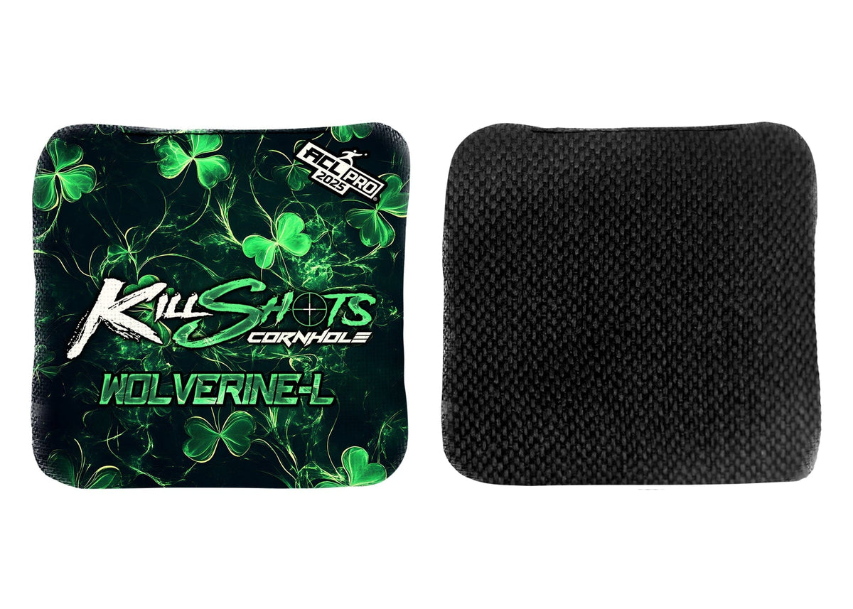 Bags SINISTER SHAMROCK / Yes (+$15) Killshots Cornhole | Wolverine-L Series | Limited Designs | 2025 ACL Pro Cornhole Bags