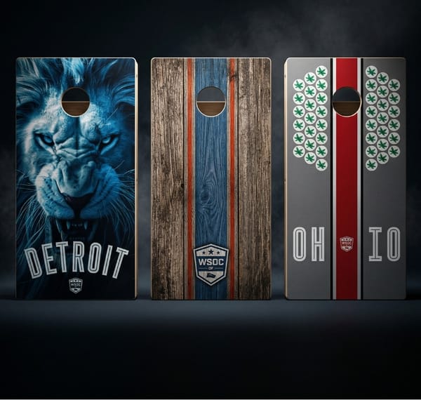 Check out all our cornhole boards