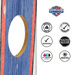Recreational Cornhole Set World Series of Cornhole Recreational Cornhole Set - Patriotic Boards with Red and Blue Bags