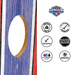 Recreational Cornhole Set World Series of Cornhole Recreational Cornhole Set - Red and Blue Patriotic Boards with Red and Blue Bags