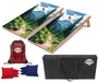 Recreational Cornhole Set World Series of Cornhole Recreational Cornhole Set - Mt. Rainier National Park Daytime Boards with Red and Royal Blue Bags