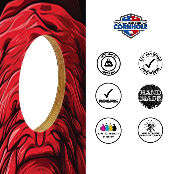 World Series of Cornhole Recreational Cornhole Set - Alabama Crimson Tide Boards with Red and White Bags