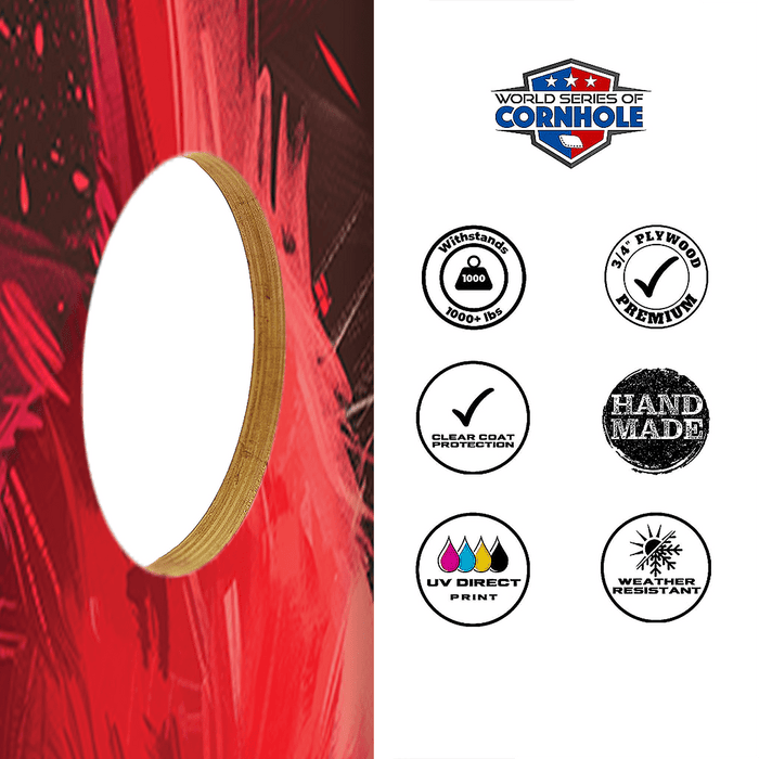 Recreational Cornhole Set World Series of Cornhole Recreational Cornhole Set - Arizona Cardinals Boards with Black and Red Bags