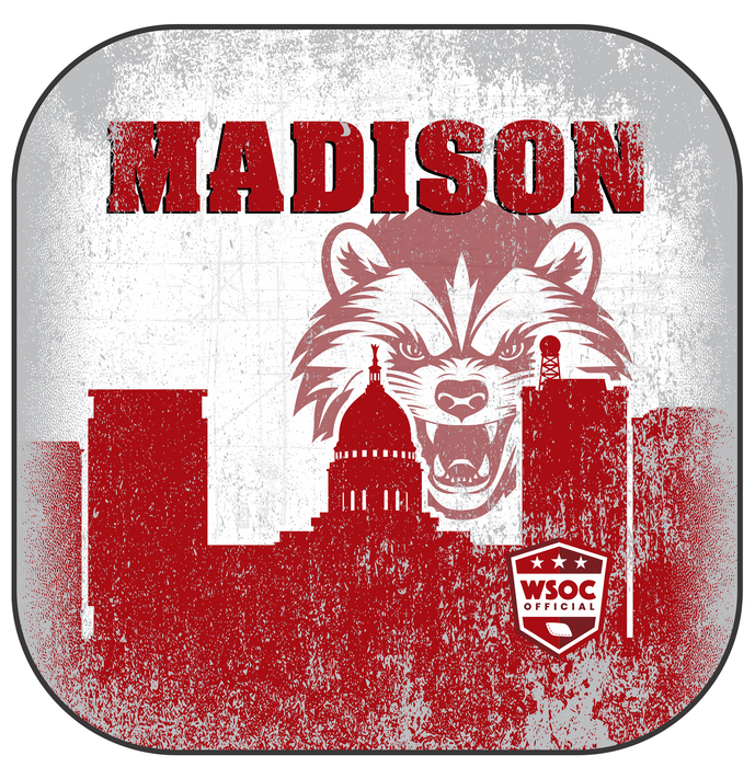 Wisconsin Badgers Madison - 6 Inch WSOC Official Pro Cornhole Bags