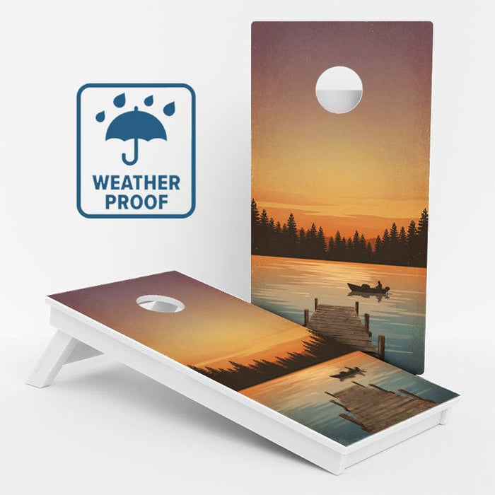 Boards Lake View Weather Proof Cornhole Boards