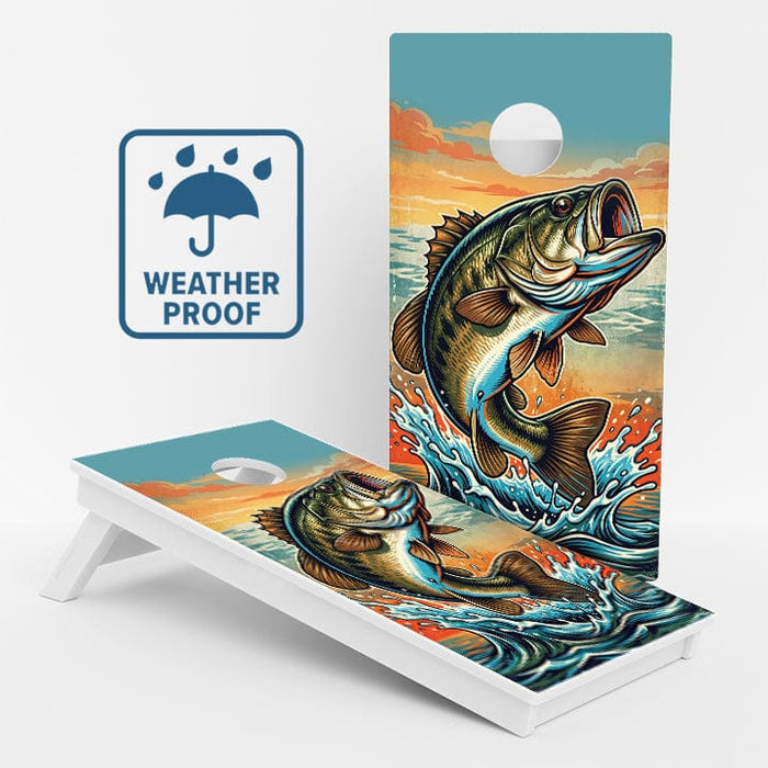 Boards Bass Fishing Weather Proof Cornhole Boards