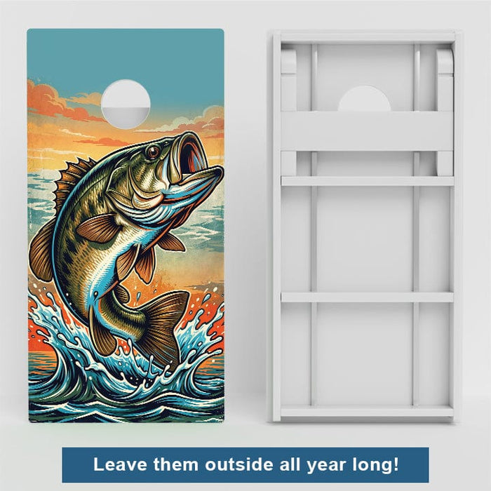 Boards Bass Fishing Weather Proof Cornhole Boards