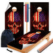 Wood American Skull Cornhole Boards Wraps (Set of 2)
