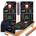 Wood Neon Drinks Cornhole Boards Wraps (Set of 2)