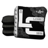 Contour Black White Cornhole Bags - Multiple Series - Set of 4