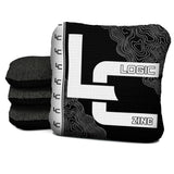 Contour Black White Cornhole Bags - Multiple Series - Set of 4