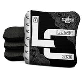 Contour Black White Cornhole Bags - Multiple Series - Set of 4