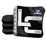 Contour Black White Cornhole Bags - Multiple Series - Set of 4
