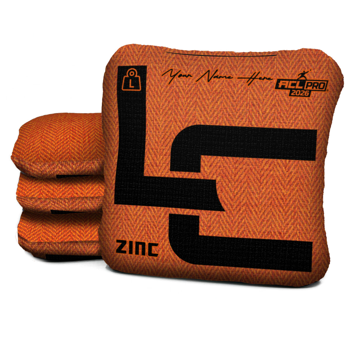 LC - Orange - ZINC - ACL PRO 2026 BAGS - Custom Name Option- Set of 4 bags