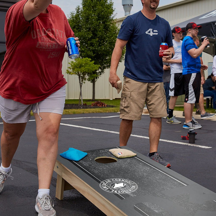 ACA Logo Black Grunge Star Cornhole Boards