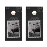 Airmail Stamp Star Cornhole Boards