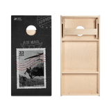 Airmail Stamp Star Cornhole Boards