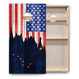 State Flags Alabama to Georgia Cornhole Boards - Backyard Series