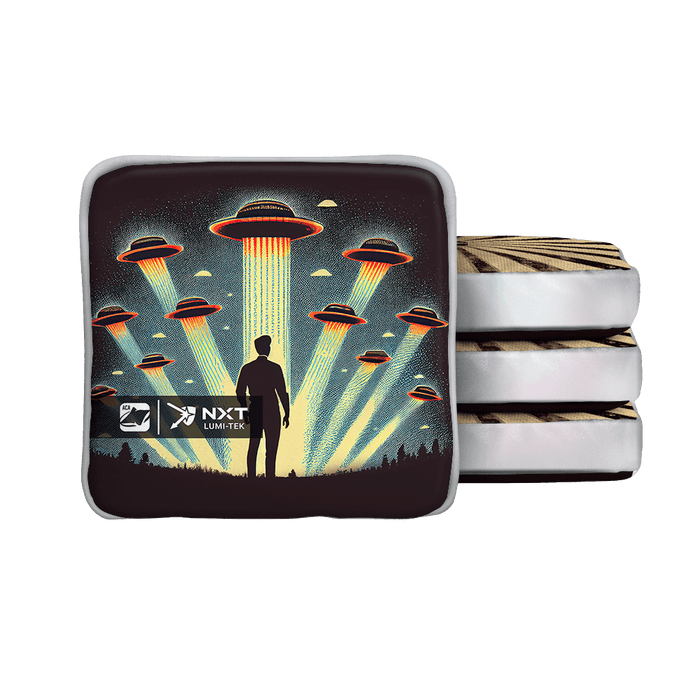 Alien Ambush Blue NXT Lumi-Tek Cornhole Bags