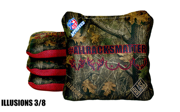 Cornhole Bag Camo Hunting "All Racks Matter" ACO Pro Bag. All Series Available.