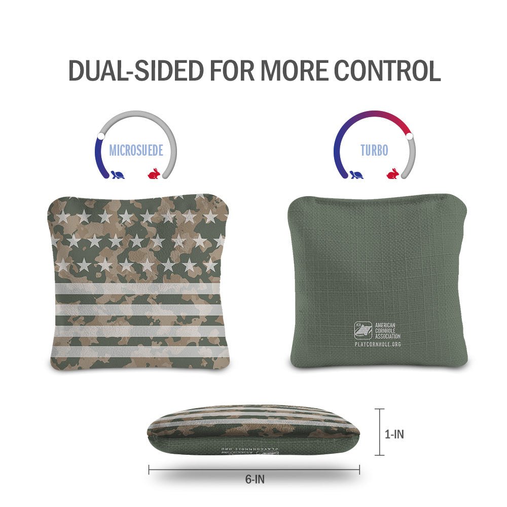 American Flag Camouflage Synergy Pro Cornhole Bags