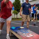 American Flag Peace Sign Star Cornhole Boards