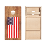 American Flag Star Cornhole Boards