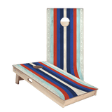 American Moto Curved Stripes Star Cornhole Boards