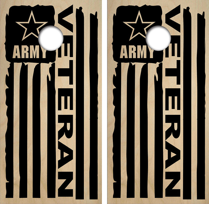 Army Veteran Cornhole Design