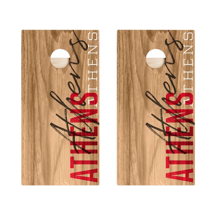 Athens Campus Gameday Star Cornhole Boards