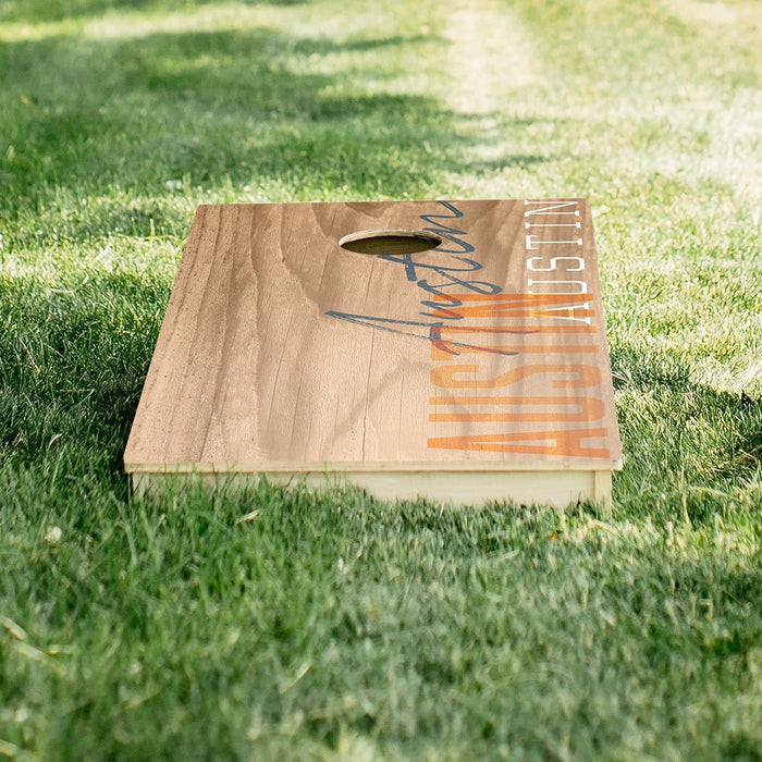 Austin Campus Gameday Star Cornhole Boards
