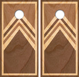 Stained Wood Cornhole Design
