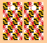 Maryland Flag Cornhole Design
