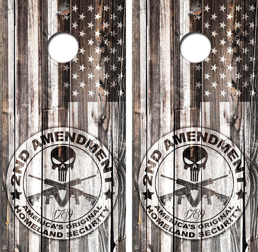 2nd Amendment Cornhole Design