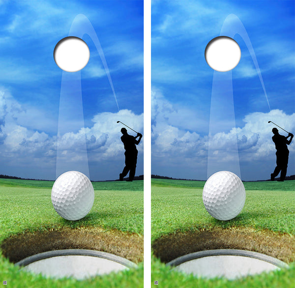 Hole in One Golf Cornhole Design