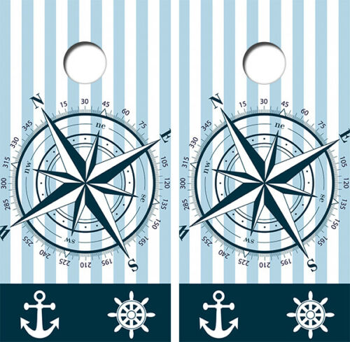 Nautical Themed Cornhole Design