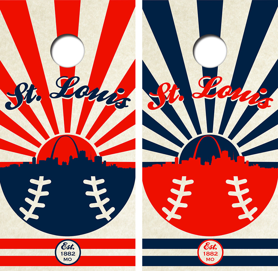 St. Louis Baseball Cornhole Design