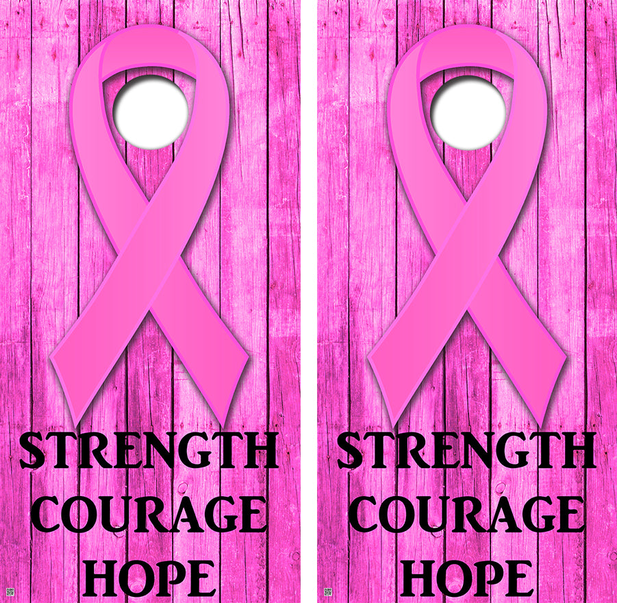 Strength Courage Hope Style Cornhole Design