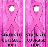 Strength Courage Hope Style Cornhole Design