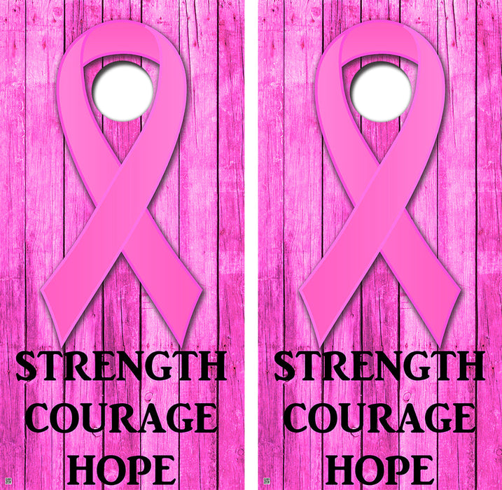 Strength Courage Hope Style Cornhole Design