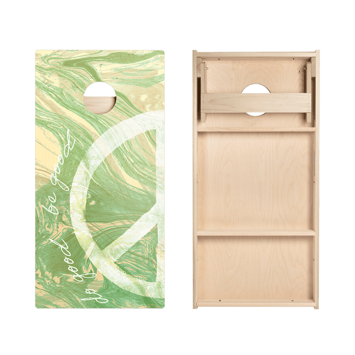 Be Good, Do Good Peace Star Cornhole Boards
