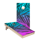 Beach Gradient Blue Star Cornhole Boards