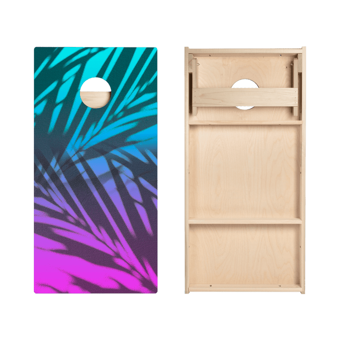 Beach Gradient Blue Star Cornhole Boards