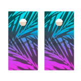 Beach Gradient Blue Star Cornhole Boards
