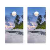 Beach Scene Star Cornhole Boards