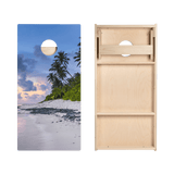 Beach Scene Star Cornhole Boards