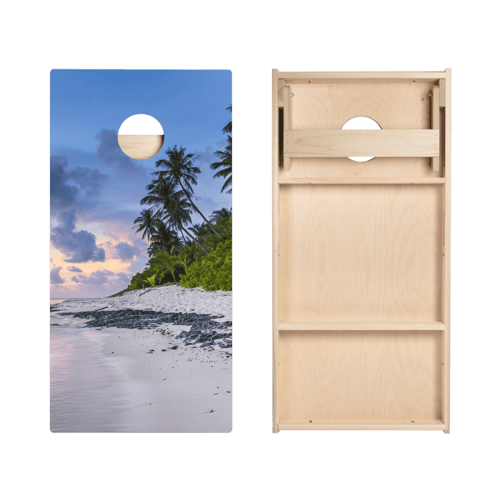 Beach Scene Star Cornhole Boards