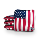 Patriotic Flag - 6 Inch WSOC Official Pro Cornhole Bags